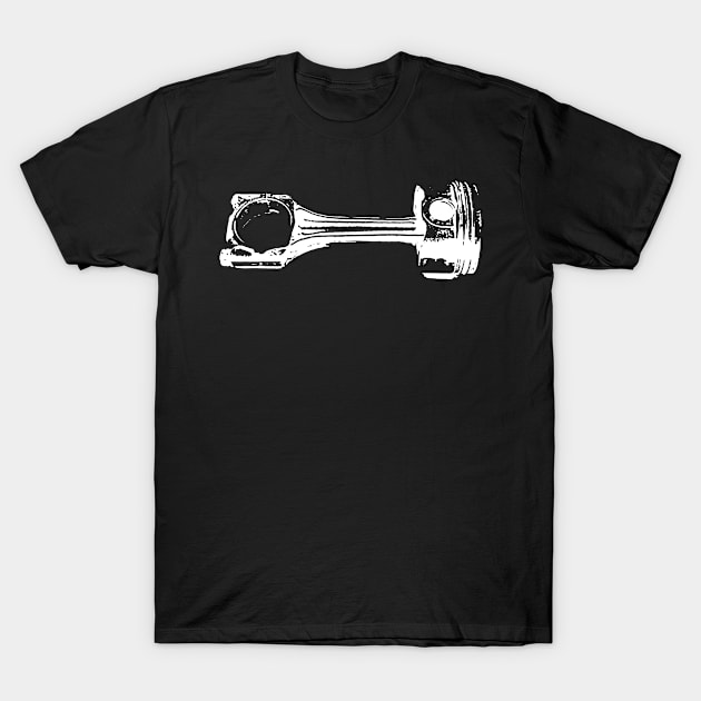 piston T-Shirt by veinsfullofmotoroil